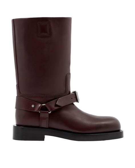 burberry saddle brown|Leather Saddle High Boots in Loch .